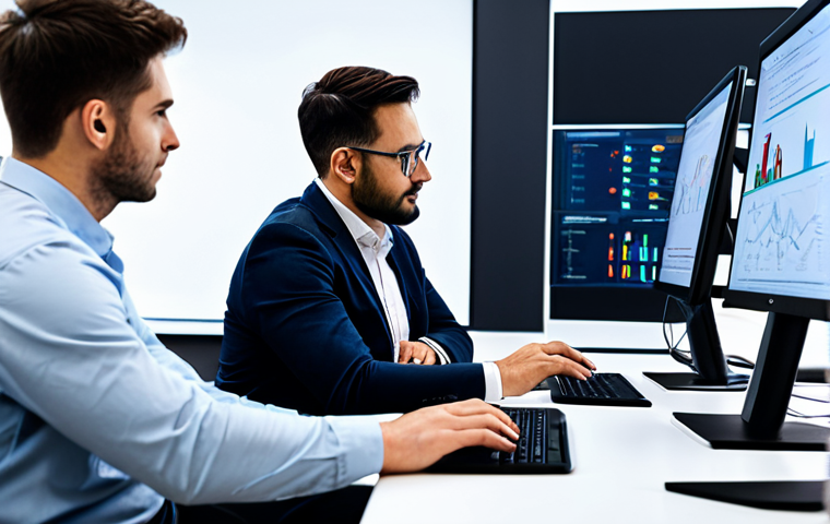 **Image:** A diverse team of data scientists collaborating in a brightly lit, modern office. They are reviewing metrics on large screens, including precision, recall, BLEU, and ROUGE scores, discussing the results professionally. Everyone is fully clothed in appropriate business attire. The atmosphere is collaborative and focused on data analysis. Safe for work, appropriate content, professional environment, perfect anatomy, correct proportions, well-formed hands, natural pose.