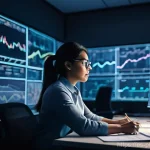 자연어 처리 모델 튜닝을 위한 베이즈 최적화 기법 - **Prompt:** A highly detailed and atmospheric image depicting a frustrated data scientist, male or f...