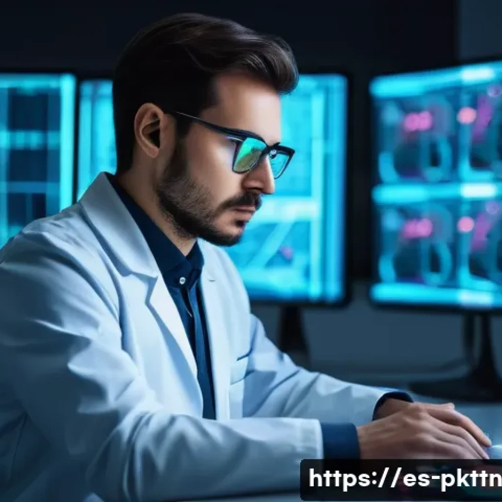 자연어 처리 모델 튜닝의 미래 전망 - **Prompt:** A focused, professional AI engineer in a clean, brightly lit futuristic laboratory, wear...